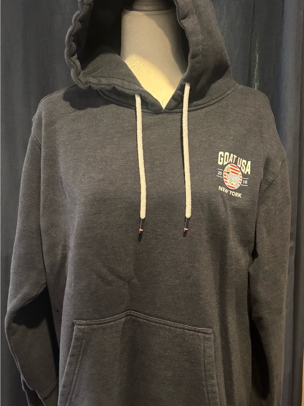 GOAT USA Charcoal Zip-Up Hoodie for Men